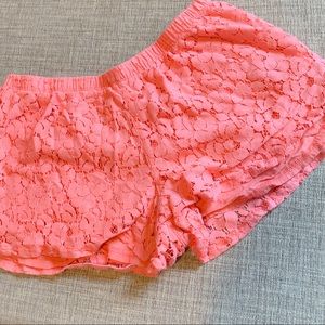 3/$20 Xhiliration coral lace sleep short